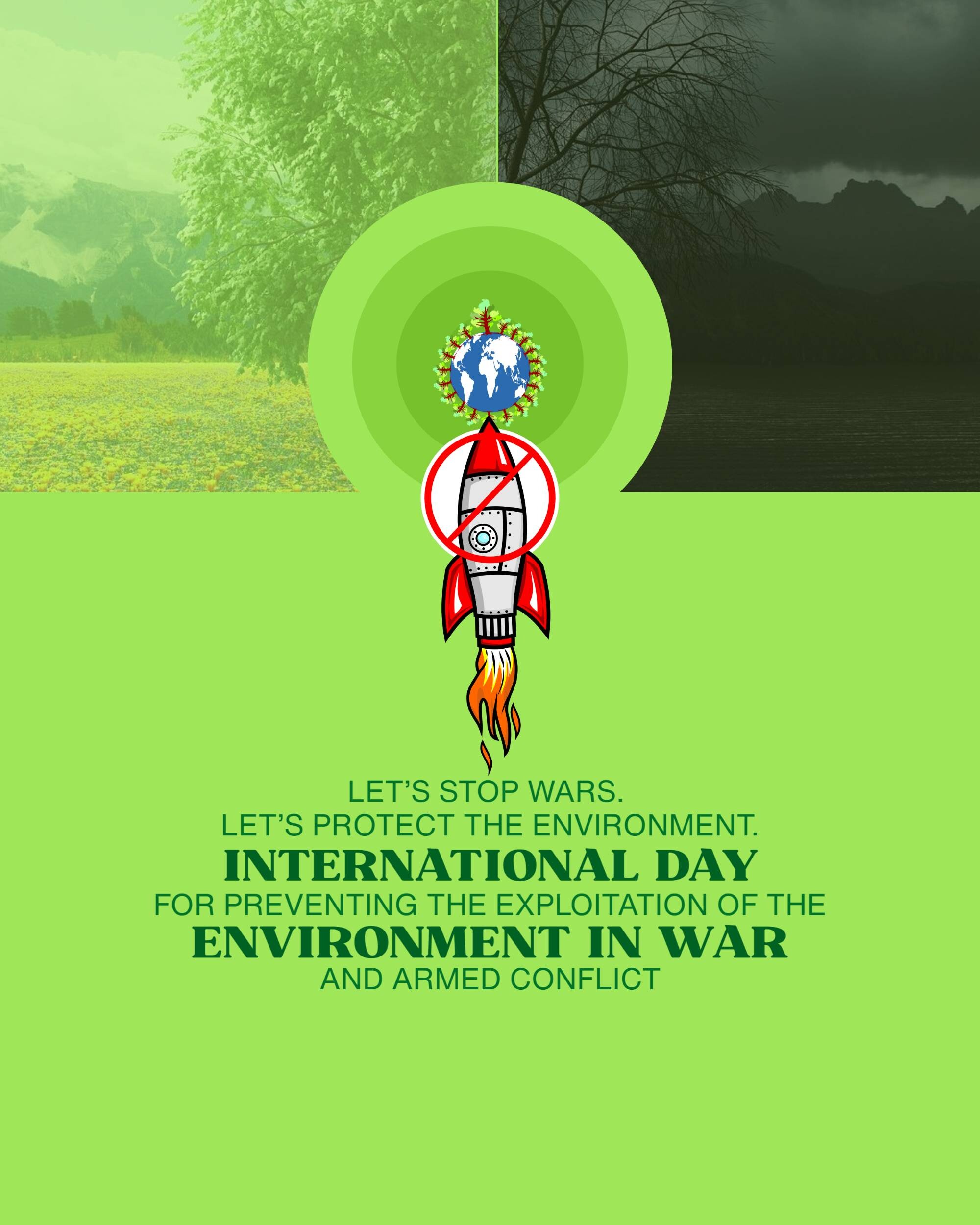 International Day for Saving Environment in War