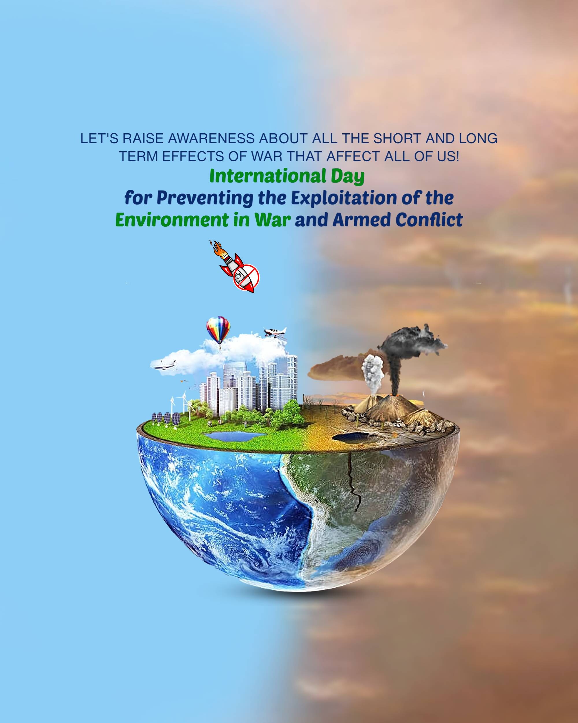 International Day for Saving Environment in War