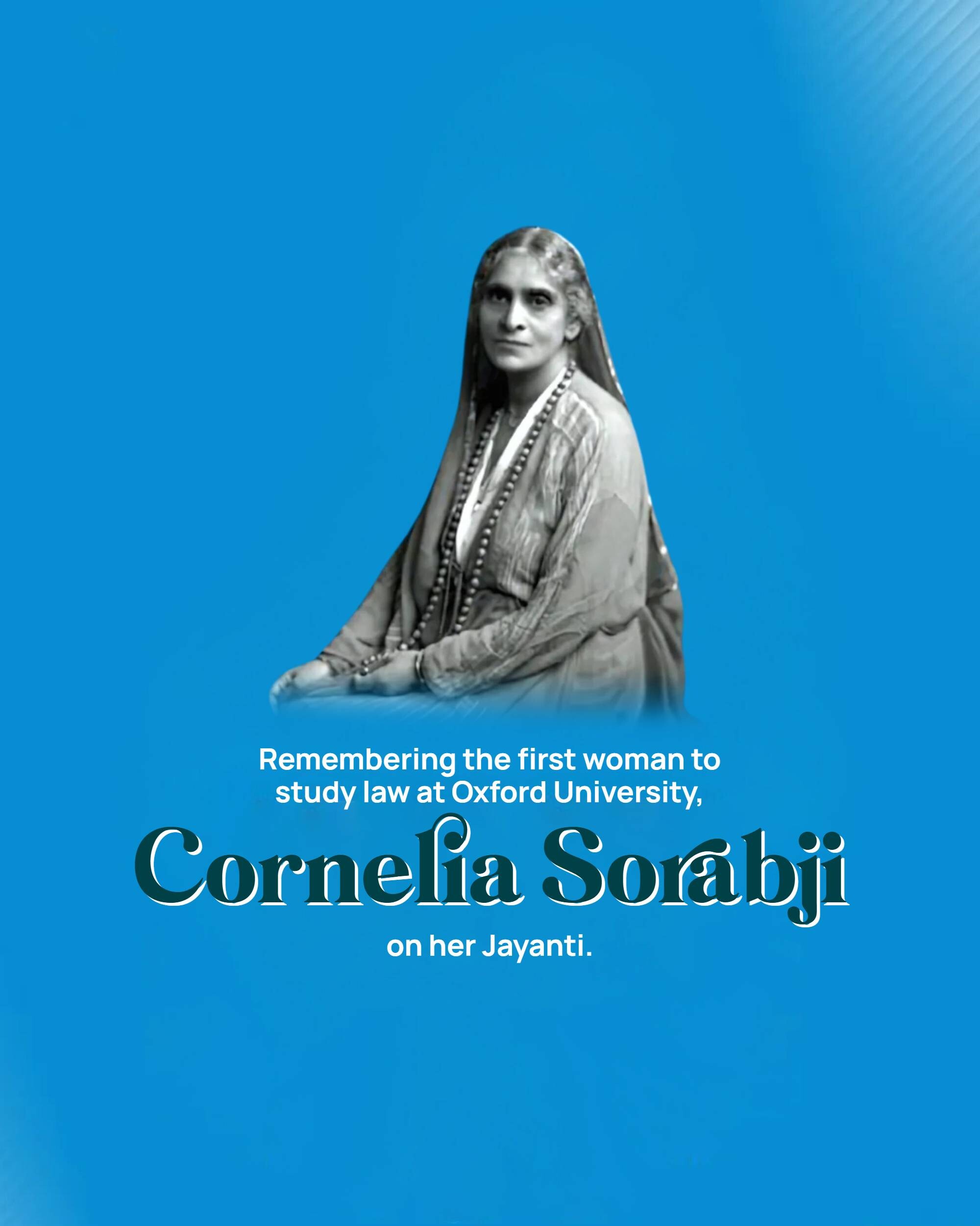 Cornelia Sorabji Jayanti