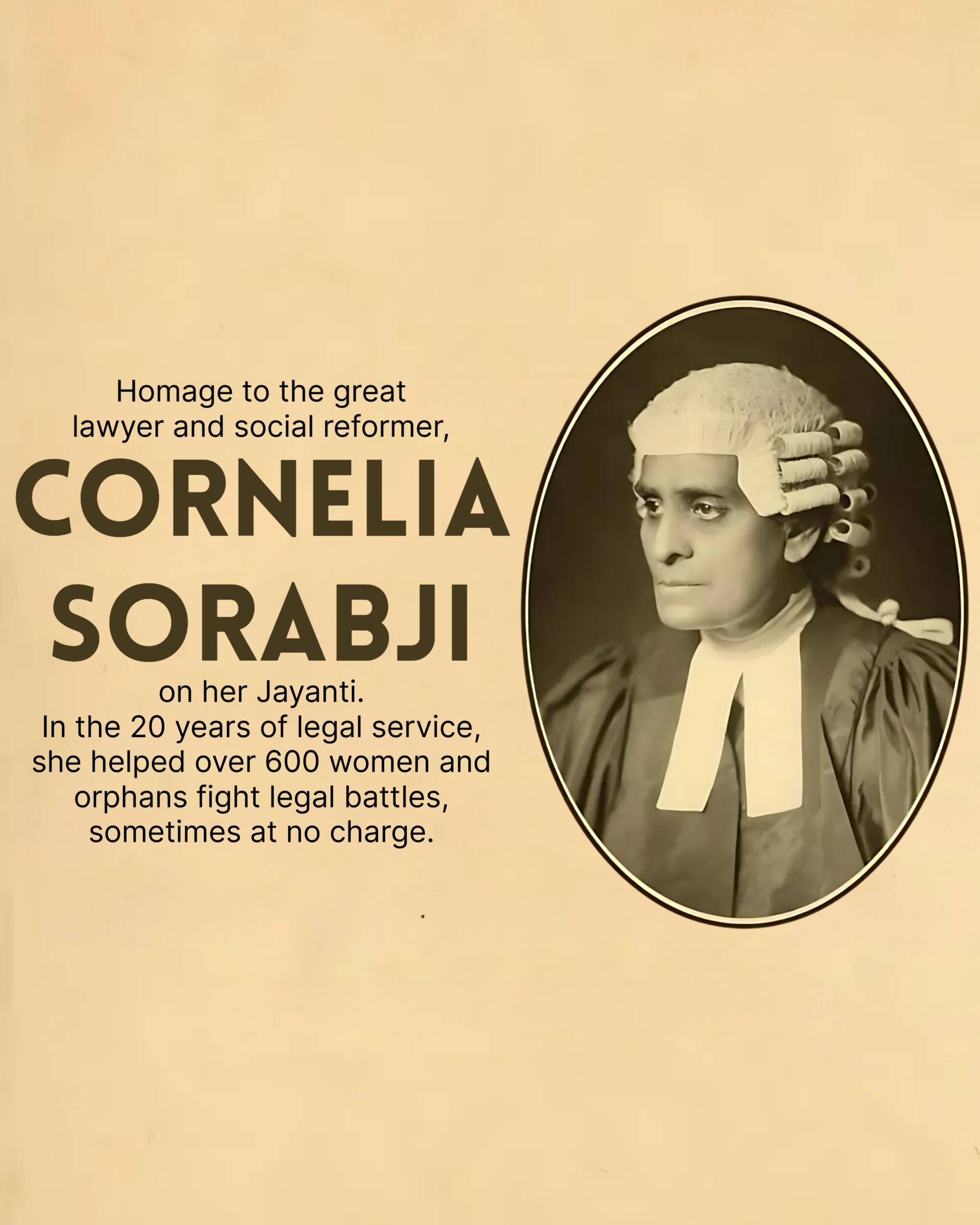 Cornelia Sorabji Jayanti