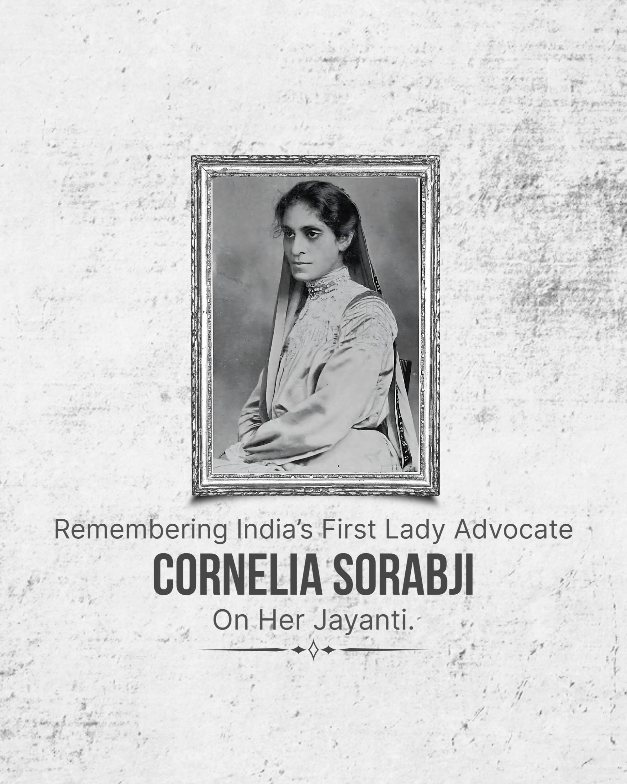 Cornelia Sorabji Jayanti