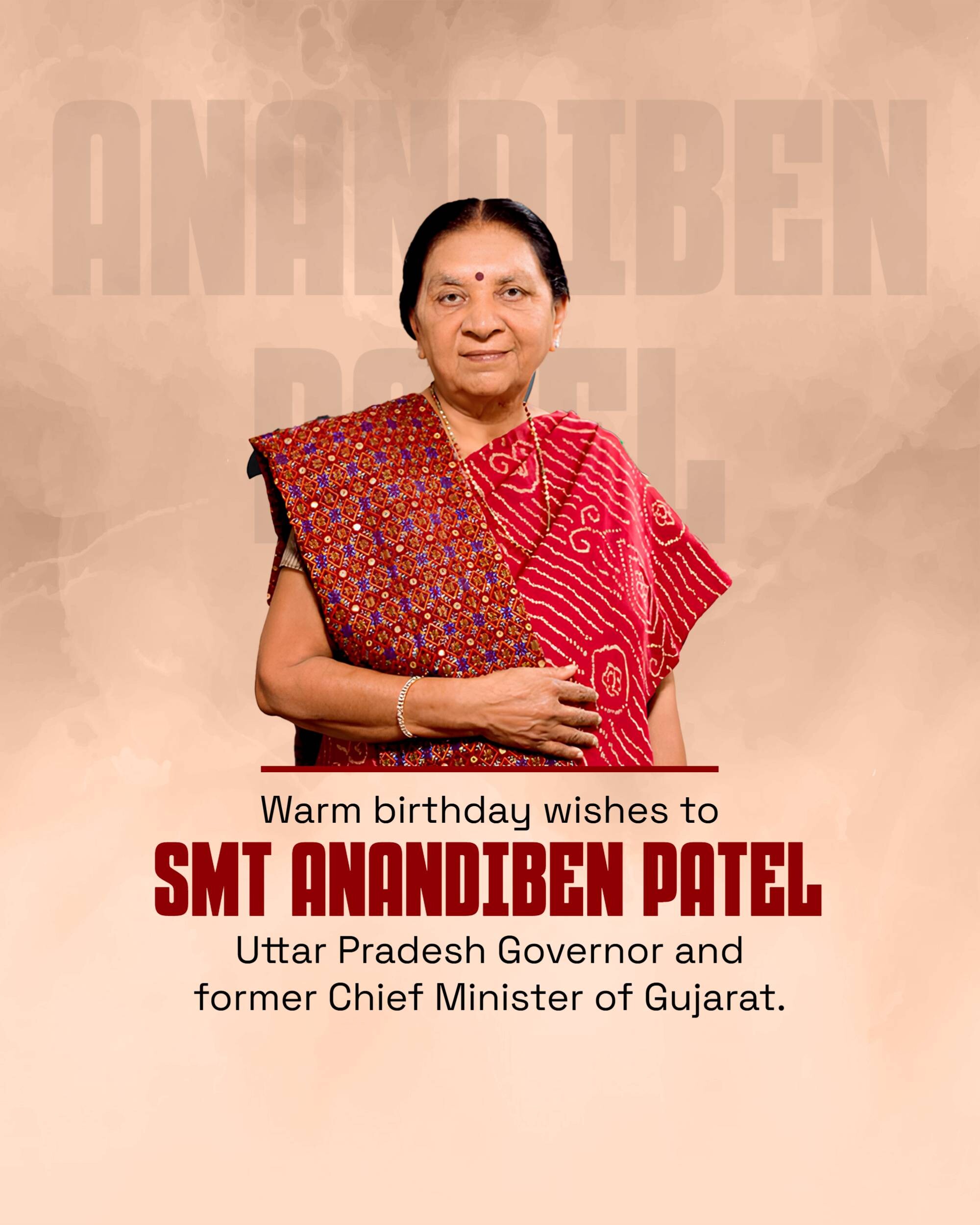 Anandiben Patel Birthday