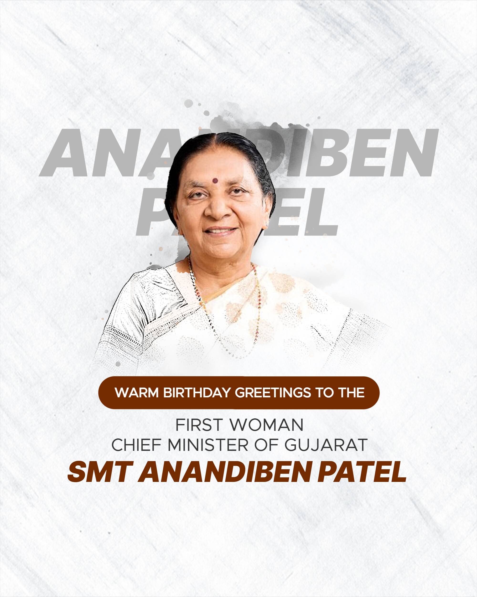 Anandiben Patel Birthday