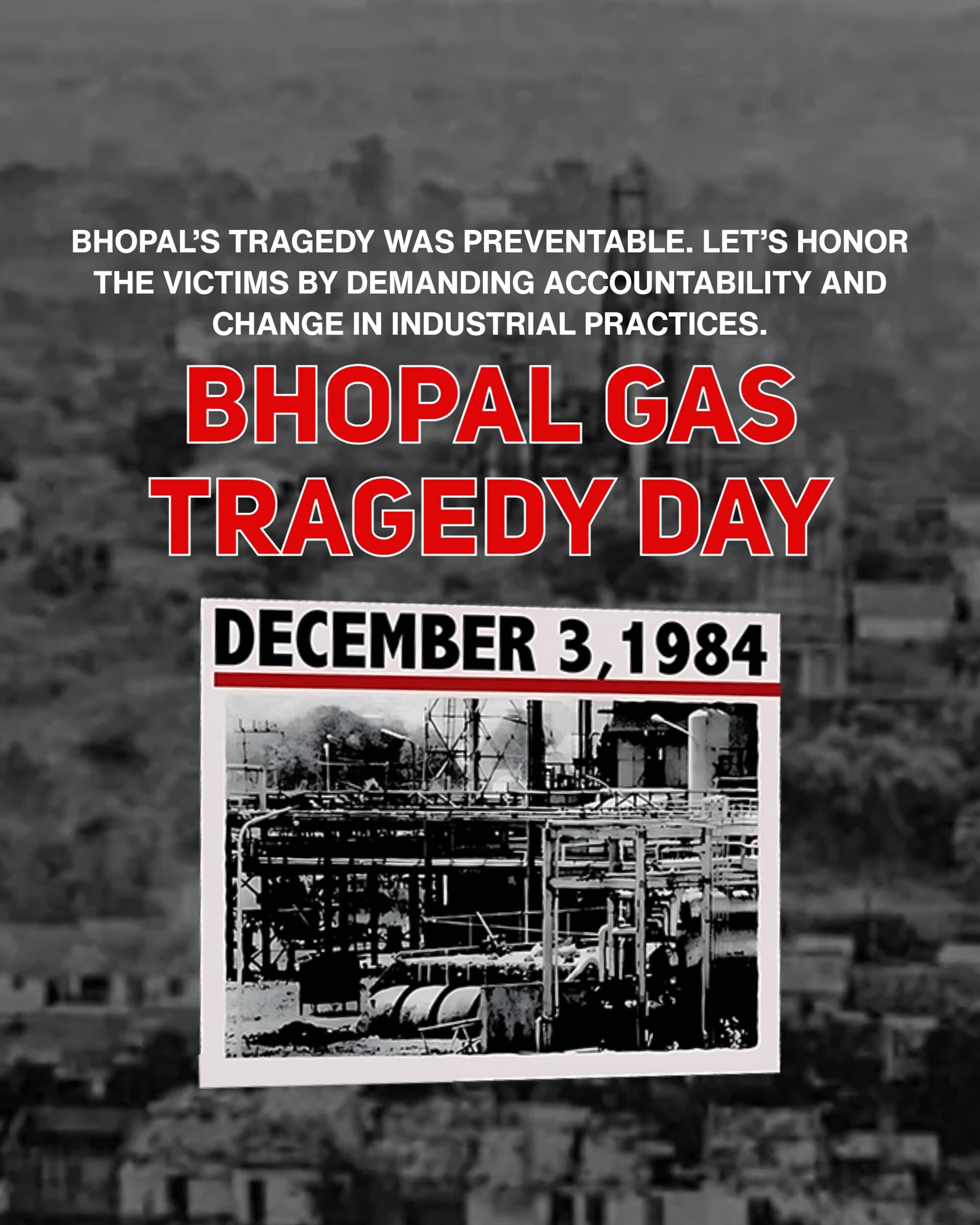 Bhopal Gas Tragedy Day