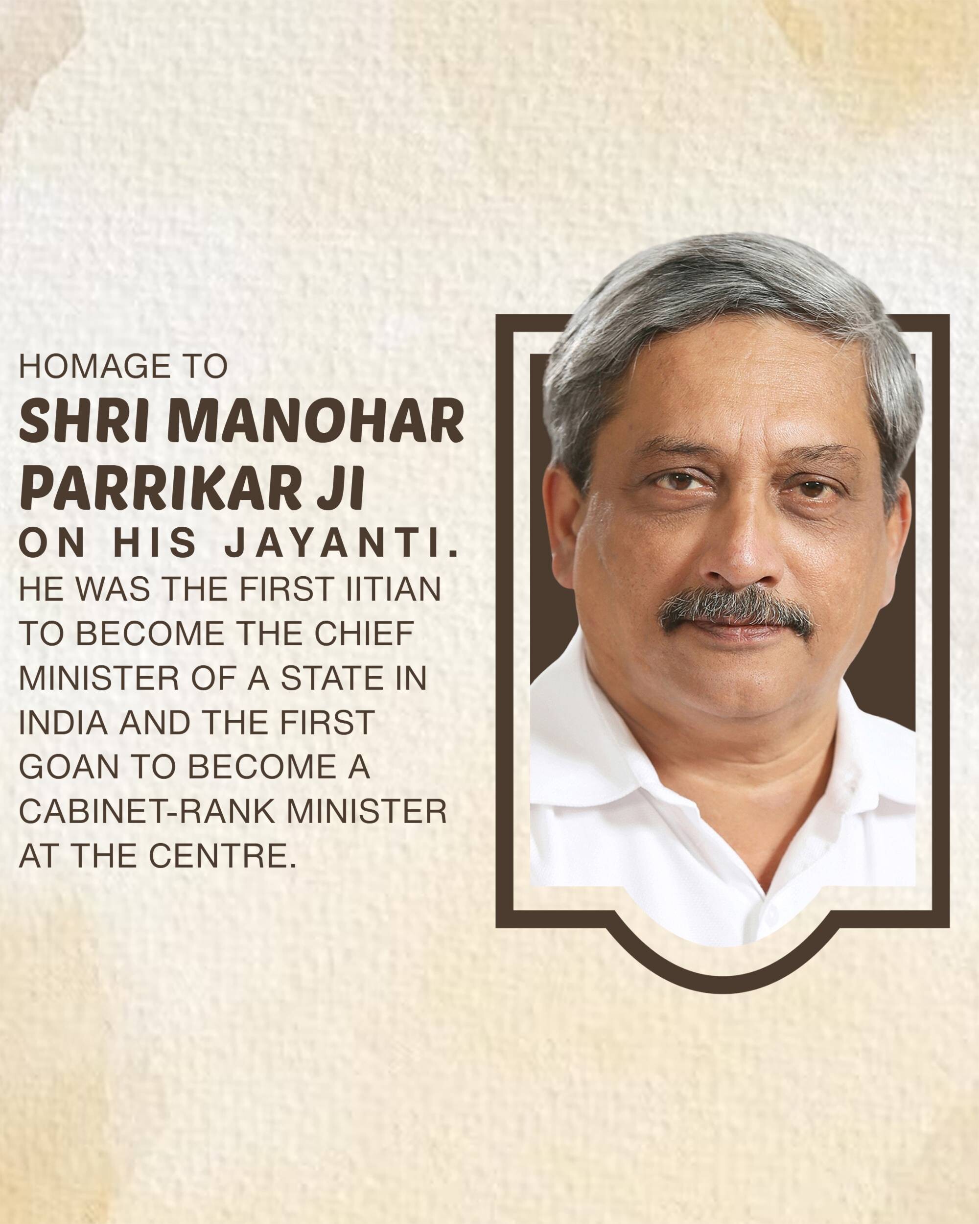 Manohar Parrikar Jayanti