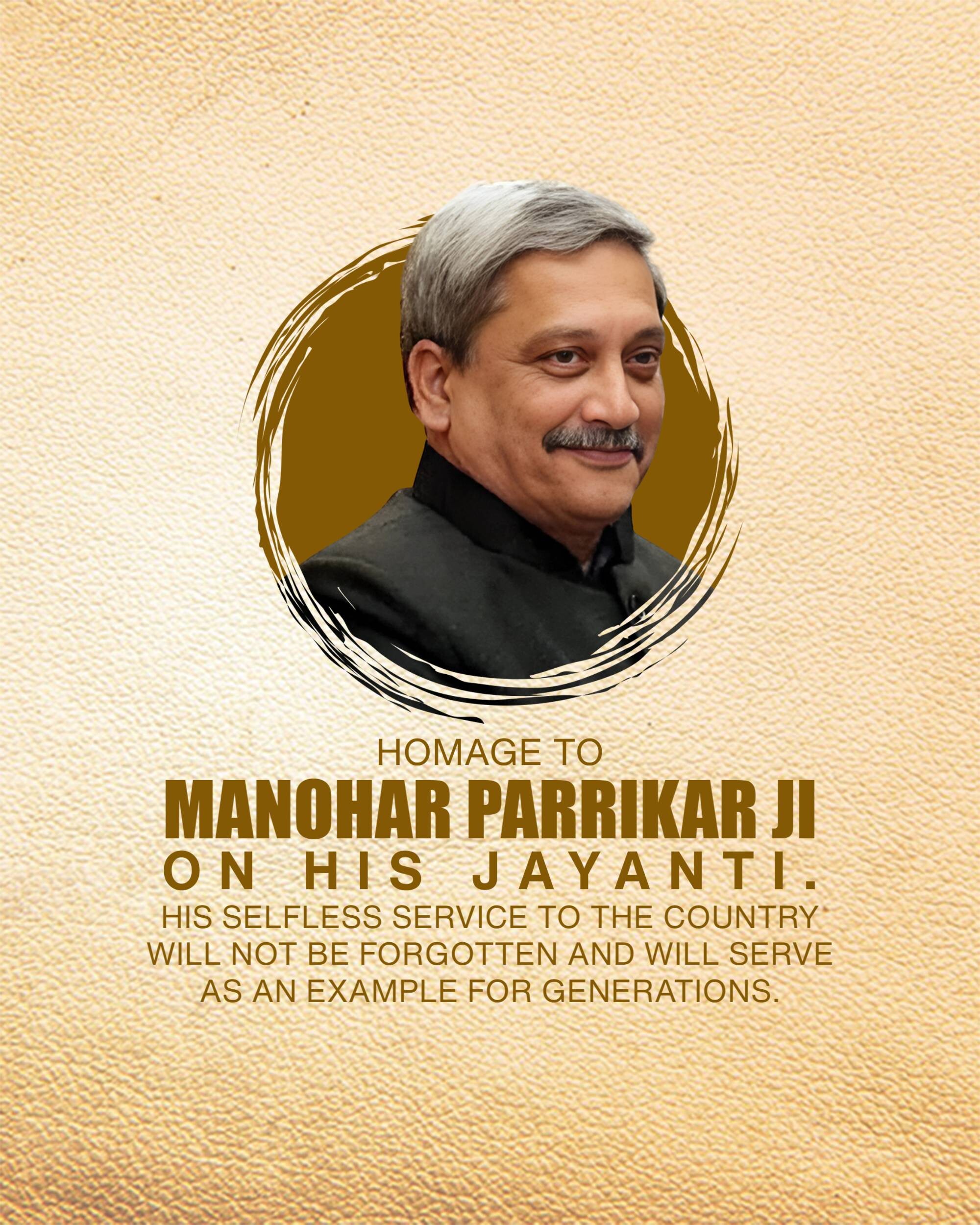 Manohar Parrikar Jayanti
