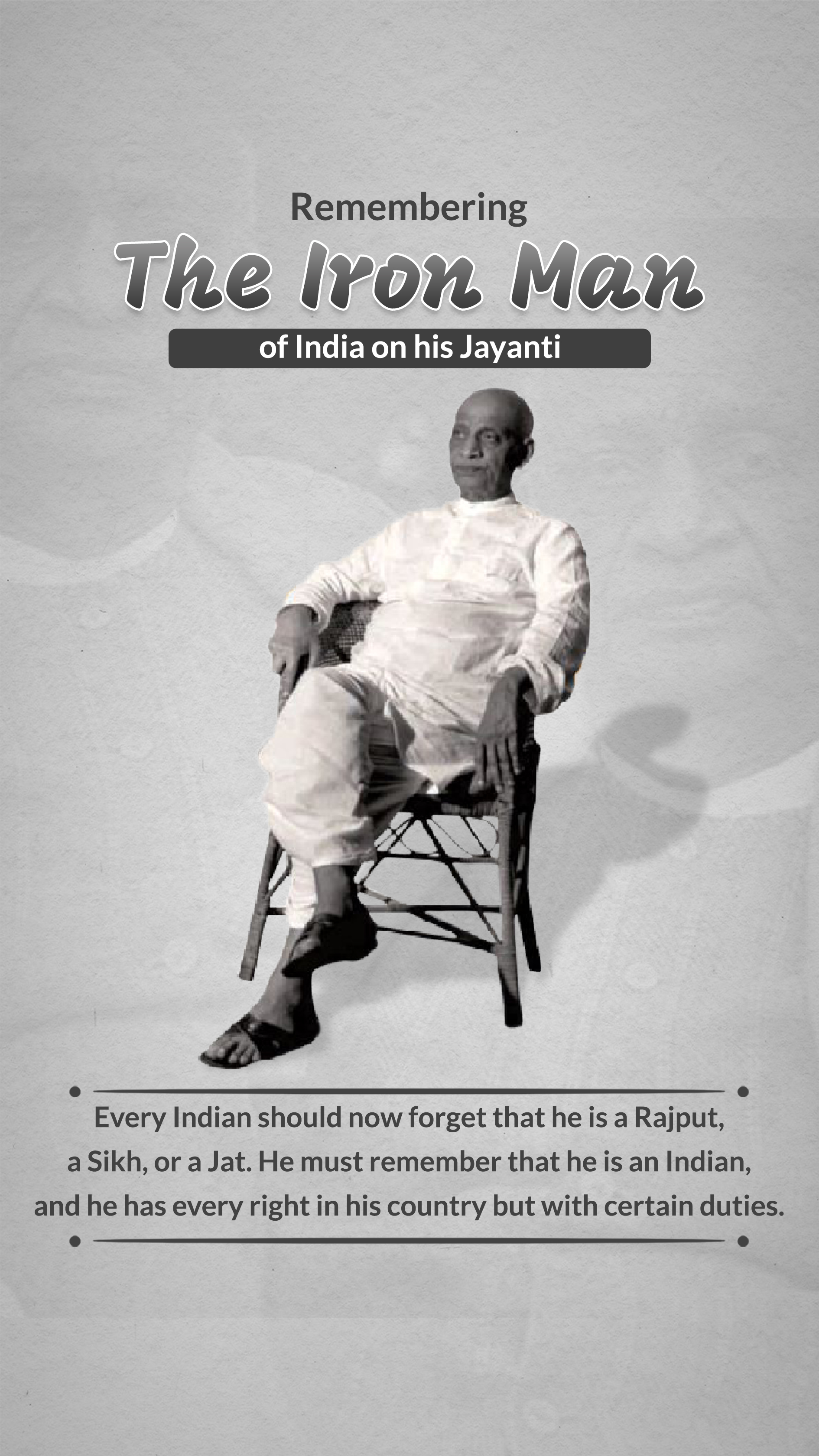 Sardar Patel jayanti