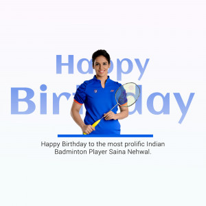 Saina Nehwal Birthday