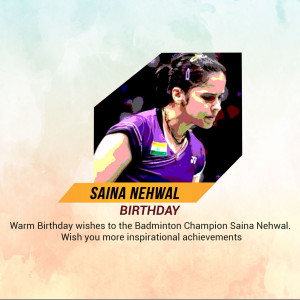 Saina Nehwal Birthday