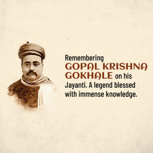 Gopal Krishna Gokhale Jayanti