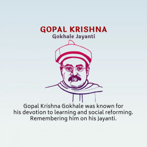 Gopal Krishna Gokhale Jayanti