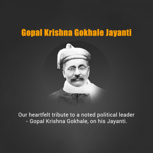 Gopal Krishna Gokhale Jayanti