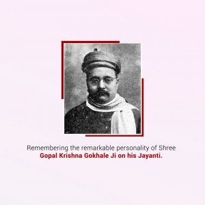 Gopal Krishna Gokhale Jayanti