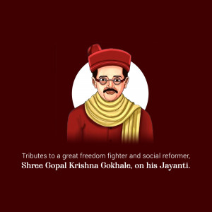 Gopal Krishna Gokhale Jayanti