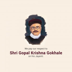 Gopal Krishna Gokhale Jayanti
