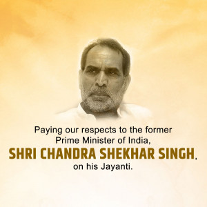 Chandra Shekhar Jayanti
