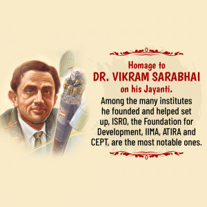 Vikram Sarabhai Jayanti