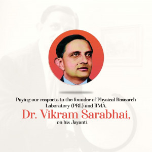 Vikram Sarabhai Jayanti