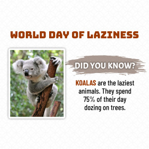 World Day of Laziness