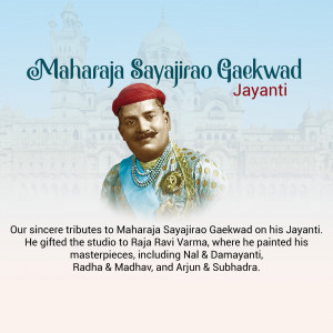 Sayajirao Gaekwad Jayanti