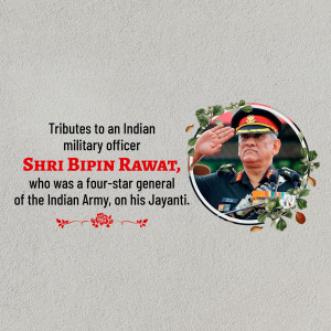 Bipin Rawat Jayanti