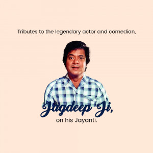 Actor Jagdeep Jayanti
