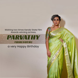 Parvathy Thiruvothu Birthday