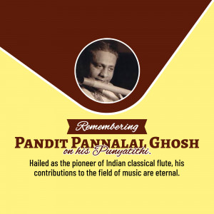 Pannalal Ghosh Punyatithi
