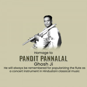 Pannalal Ghosh Punyatithi