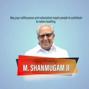 M. Shanmugam Birthday