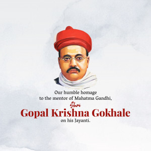 Gopal Krishna Gokhale Jayanti