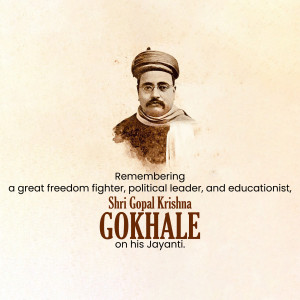 Gopal Krishna Gokhale Jayanti