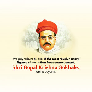 Gopal Krishna Gokhale Jayanti