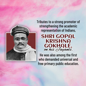 Gopal Krishna Gokhale Jayanti
