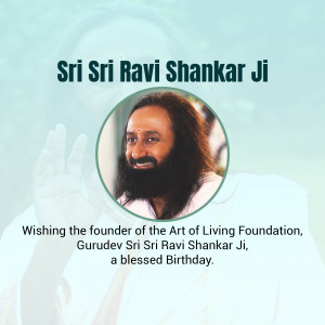 Sri Sri Ravi Shankar Birthday