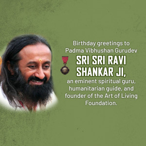 Sri Sri Ravi Shankar Birthday