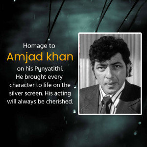 Amjad Khan Punyatithi