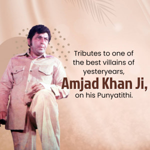 Amjad Khan Punyatithi