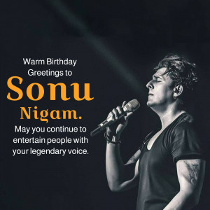 Sonu Nigam Birthday