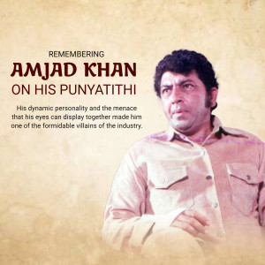 Amjad Khan Punyatithi