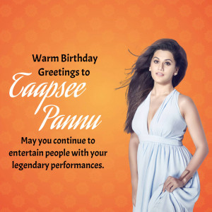 Tapsee Pannu Birthday