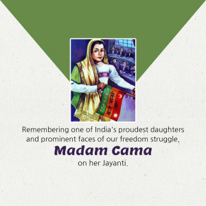Bhikaiji Cama Jayanti