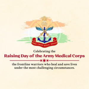 Raising day of the Army Medical Corps