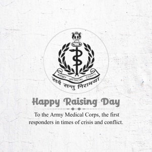 Raising day of the Army Medical Corps