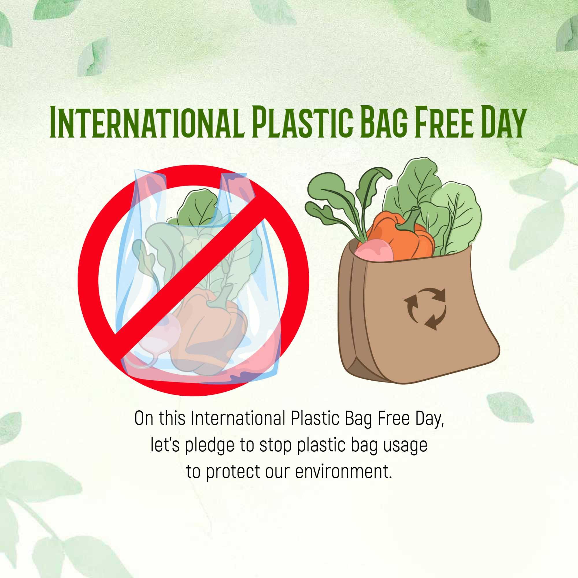 International Plastic Bag Free Day