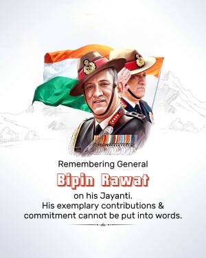Bipin Rawat Jayanti