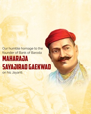 Sayajirao Gaekwad Jayanti
