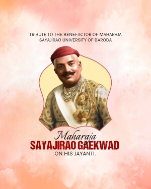 Sayajirao Gaekwad Jayanti