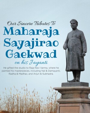 Sayajirao Gaekwad Jayanti