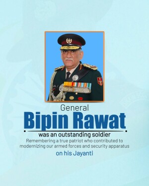 Bipin Rawat Jayanti